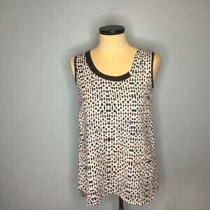 Nic + Zoe Small Chiffon Layering Tank Abstract